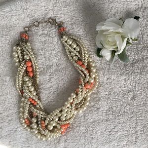 Banana Republic Statement Cream Pearl Necklace